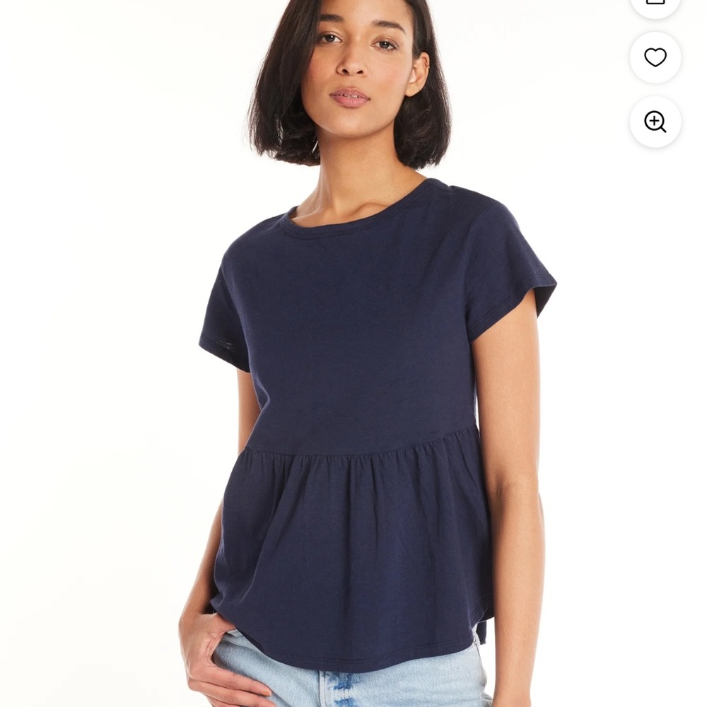 BNWT time & tru peplum tie back top